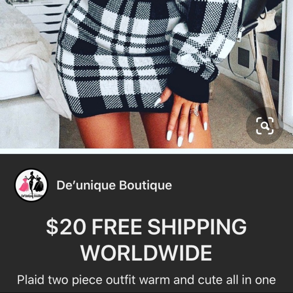 Two piece skirt and shirt set